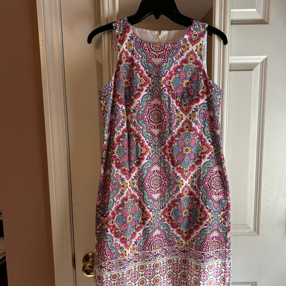 London Times Multicolor Patterned Mini Dress